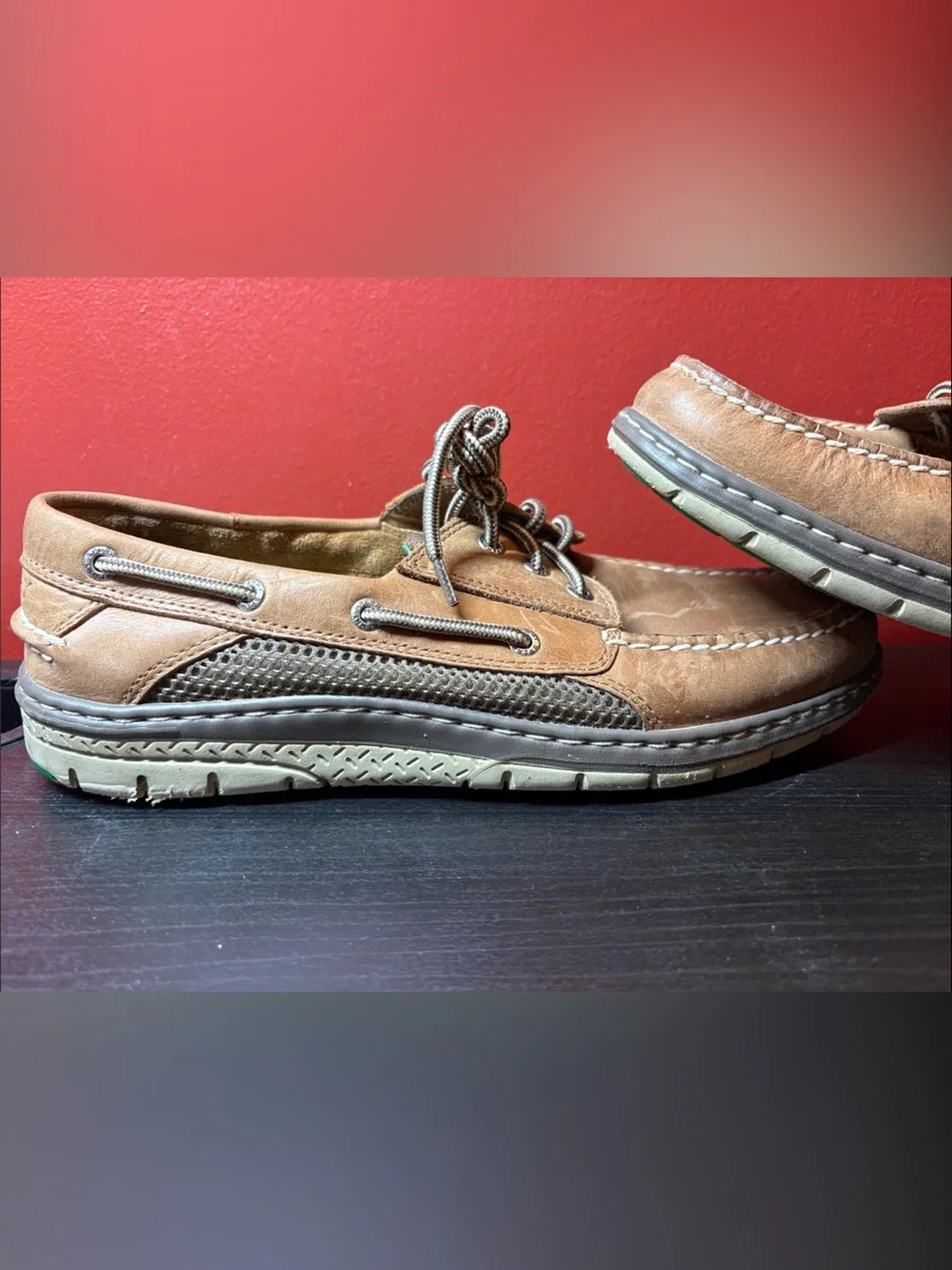 Sperry Men's Tan Leather Boat Shoes